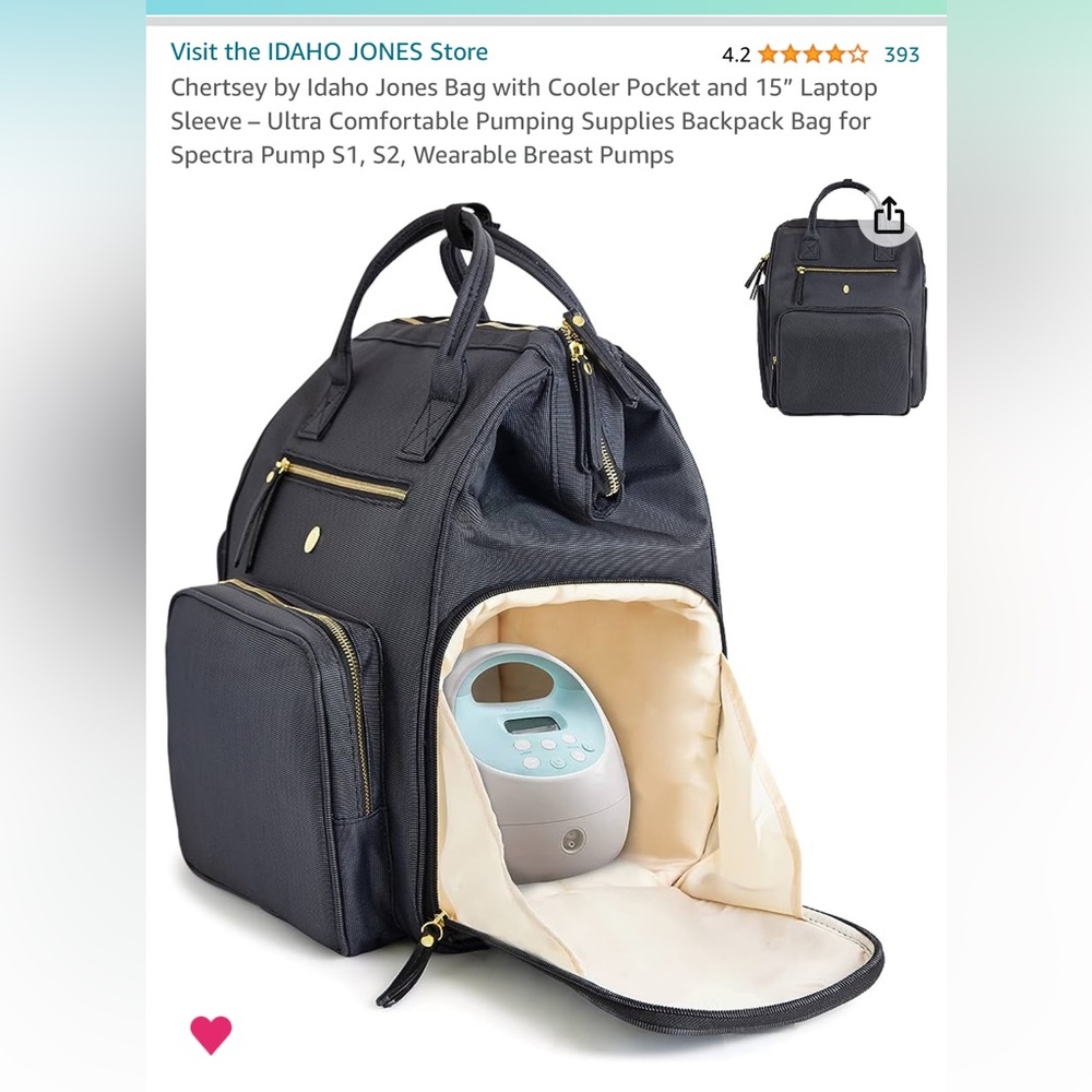 Black pump bag and matching accessories - Idaho Jones brand, like new